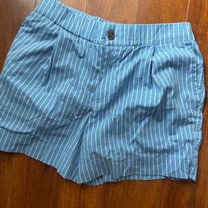 Blue boxer shorts